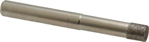 Made in USA - 1/4" Head Diam x 1/4" Head Thickness CBN Grinding Pin - 1/4" Shank Diam x 1-1/4" Shank Length, Coarse Grade - Americas Industrial Supply