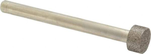 Made in USA - 1/2" Head Diam x 1/4" Head Thickness CBN Grinding Pin - 1/4" Shank Diam x 2-3/4" Shank Length, Coarse Grade - Americas Industrial Supply