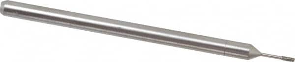 Made in USA - 3/32" Head Thickness Diamond (Abrasive) Grinding Pin - 1/8" Shank Diam x 2" Shank Length, Coarse Grade - Americas Industrial Supply