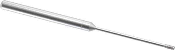 Made in USA - 1/8" Head Thickness Diamond (Abrasive) Grinding Pin - 1/8" Shank Diam x 1-1/4" Shank Length, Coarse/Fine Grade - Americas Industrial Supply