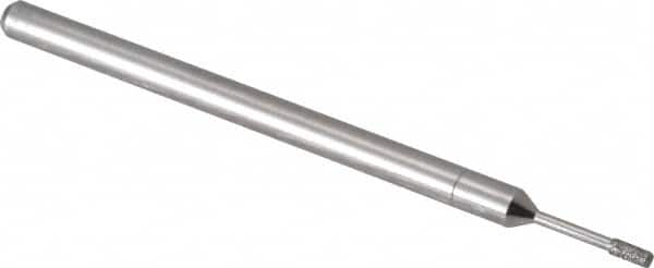 Made in USA - 1/8" Head Thickness Diamond (Abrasive) Grinding Pin - 1/8" Shank Diam x 1-7/8" Shank Length, Coarse/Fine Grade - Americas Industrial Supply