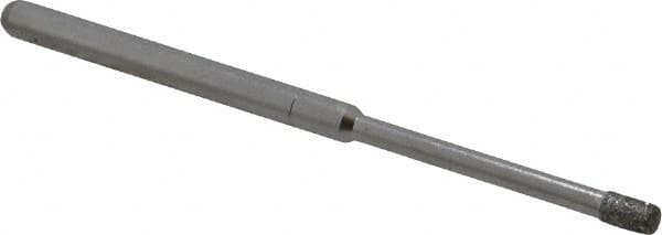 Made in USA - 5/32" Head Thickness Diamond (Abrasive) Grinding Pin - 1/8" Shank Diam x 1-1/4" Shank Length, Coarse Grade - Americas Industrial Supply