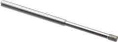 Made in USA - 0.11" Head Diam x 5/32" Head Thickness Diamond (Abrasive) Grinding Pin - 1/8" Shank Diam x 1-1/4" Shank Length, Coarse Grade - Americas Industrial Supply
