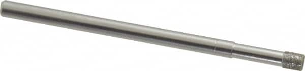Made in USA - 1/8" Head Diam x 5/32" Head Thickness Diamond (Abrasive) Grinding Pin - 1/8" Shank Diam x 1-3/4" Shank Length, Coarse Grade - Americas Industrial Supply