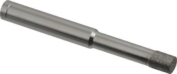 Made in USA - 0.218" Head Diam x 1/4" Head Thickness Diamond (Abrasive) Grinding Pin - 1/4" Shank Diam x 1-1/4" Shank Length, Coarse Grade - Americas Industrial Supply