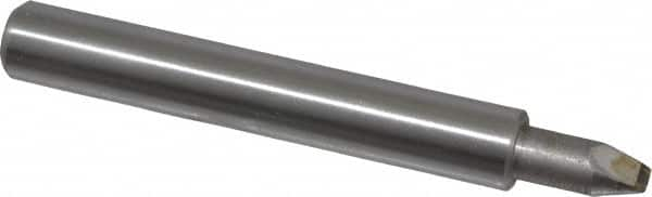 Made in USA - 1/16" Max Concave Radius Single Point Diamond Dresser - 2" Long x 3/8" Shank Diam - Americas Industrial Supply