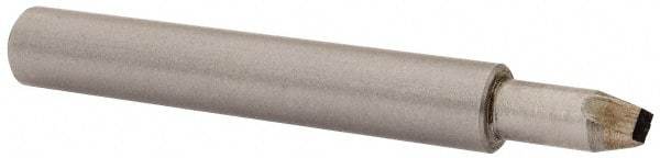 Made in USA - 1/8" Max Concave Radius Single Point Diamond Dresser - 2" Long x 3/8" Shank Diam - Americas Industrial Supply