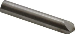 Value Collection - 3/4 Carat Lapped Chisel Single Point Diamond Dresser - 2-1/2" Long x 7/16" Shank Diam, 60° Included Angle - Americas Industrial Supply