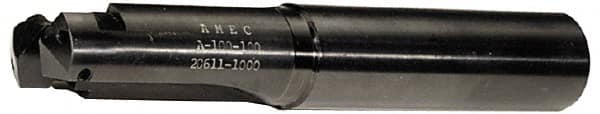 Allied Machine and Engineering - Series B, 1-1/4 to 1-3/4" Diam, 1" Diam Straight Shank, Straight Flute Spade Drill - 8-1/8" Max Depth, 8-23/32" Body Length, 11-5/8" OAL, Standard Length, Through Coolant - Americas Industrial Supply