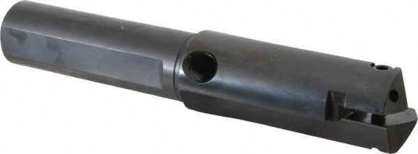Allied Machine and Engineering - Series C, 1-1/2 to 2-3/8" Diam, 1-1/4" Diam Straight Shank, Straight Flute Spade Drill - 4" Max Depth, 5" Body Length, 8" OAL, Short Length, Through Coolant - Americas Industrial Supply