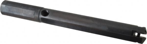 Allied Machine and Engineering - Series B, 1-1/4 to 1-3/4" Diam, 1-1/4" Diam Straight Shank, Spade Drill - 8-1/8" Max Depth, 8-23/32" Body Length, 11-5/8" OAL, Standard Length, Through Coolant - Americas Industrial Supply