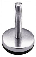 Gibraltar - 1/2-13 Bolt Thread, Stud Mount Leveling Pad & Mount - 250 Max Lb Capacity, 2.4" Base Diam, 4" Thread Length - Americas Industrial Supply