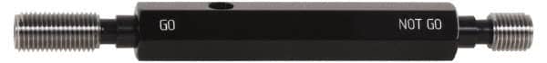SPI - #5-44, Class 3B, Double End Plug Thread Go/No Go Gage - Steel, Size 00 Handle Included - Americas Industrial Supply