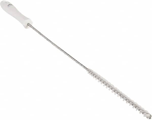 Vikan - 0.4" Diam Polyester Valve Brush - 19-5/8" OAL, 5-11/16" Head Length, Polypropylene & Stainless Steel Handle - Americas Industrial Supply