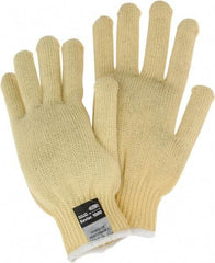 MCR Safety - Size L, Kevlar Cut Resistant Gloves - Knit Wrist, Yellow, Paired - Americas Industrial Supply