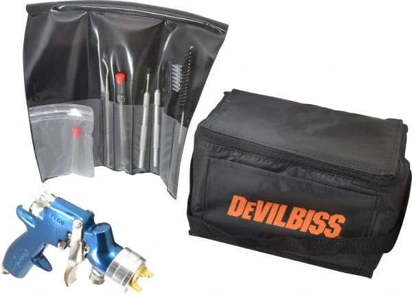 DeVilbiss - High Volume/Low Pressure Paint Spray Gun - 100 Max psi, 9.9 to 40 CFM, For Enamels, Epoxies, Latex, Polyurethanes, Primers, Sealers, Stains, Varnishes - Americas Industrial Supply