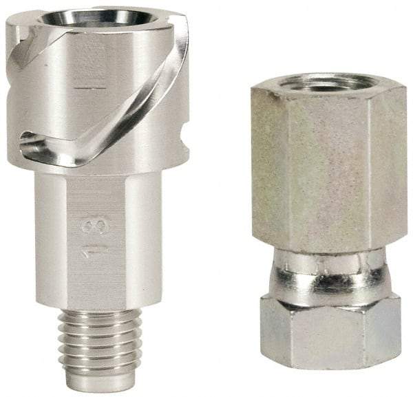 DeVilbiss - Paint Sprayer Siphon Adapter - Suction Kit Adapter 3and8 NPS, Compatible with Spray Guns with 3/8 inch NPS Inlet - Americas Industrial Supply