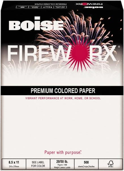 Boise - Blue Colored Copy Paper - Use with Laser Printers, Copiers, Plain Paper Fax Machines - Americas Industrial Supply