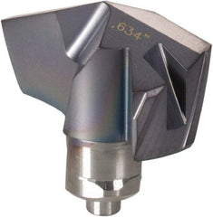 Iscar - Series ICP-2M, 0.634" Diam Grade IC908 140° Replaceable Drill Tip - Carbide, TiAlN Finish, 16 Seat Size, Through Coolant - Americas Industrial Supply