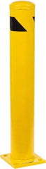 PRO-SAFE - 5-1/2" Diam x 36" High, Steel Bollard - 8" Wide x 8" Long Mounting Plate - Americas Industrial Supply