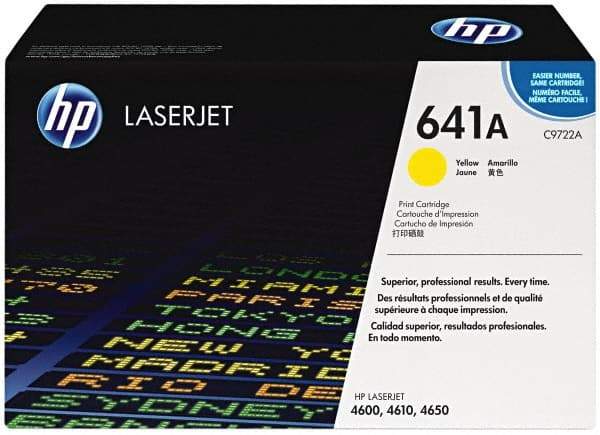 Hewlett-Packard - Yellow Toner Cartridge - Use with HP Color LaserJet 4600, 4650 - Americas Industrial Supply