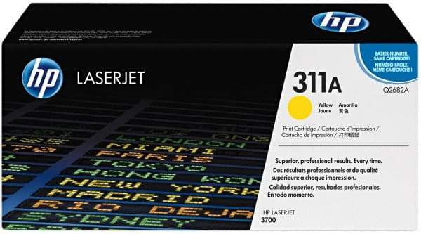 Hewlett-Packard - Yellow Toner Cartridge - Use with HP Color LaserJet 3700 - Americas Industrial Supply