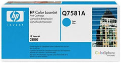 Hewlett-Packard - Cyan Toner Cartridge - Use with HP Color LaserJet 3800, CP3505 - Americas Industrial Supply