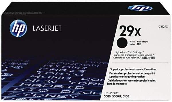 Hewlett-Packard - Black Toner Cartridge - Use with HP Laser Jet 5000, 5100 - Americas Industrial Supply