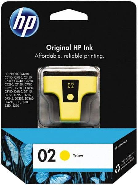 Hewlett-Packard - Yellow Ink Cartridge - Use with HP PhotoSmart 3110, 2110, 3310, 8250, C5150, C6150, C6180, C6240, C6250, C6280, C7150, C7180, C7250, C7280, C8150, C8180, D6160, D7175, D7155, D7160, D7260, D7345, D7355, D7360, D7460 - Americas Industrial Supply