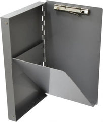 Saunders - 10 Inch Long x 6 Inch Wide x 1 Inch High, Clip Board - Silver - Americas Industrial Supply