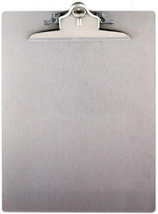 Saunders - 13-1/4 Inch Long x 9 Inch Wide x 1-3/4 Inch High, Clip Board - Silver - Americas Industrial Supply