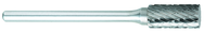 SH-53 -- 3/16 x 3/8 LOC x 1/8 Shank x 1-1/2 OAL Pointed Tree Carbide Medium Tough Cut Burr - Americas Industrial Supply