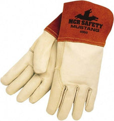 MCR Safety - Welder's & Heat Protective Gloves - GUNN TAN/ORG XL 1/PR MUSTANG TIG WELDER GLV - Americas Industrial Supply