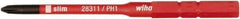 Wiha - #1, Phillips Screwdriver Bit - 75mm OAL - Americas Industrial Supply