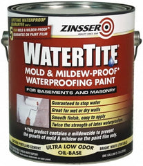 Zinsser - 1 Gal Bright White Semi Gloss Finish Latex Paint - 75 Sq Ft per Gal, Interior/Exterior, <400 gL VOC Compliance - Americas Industrial Supply