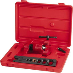 Value Collection - 3/16 to 5/8" Pipe Capacity, Flaring Tool Kit - 6 Pieces, Cuts Copper - Americas Industrial Supply