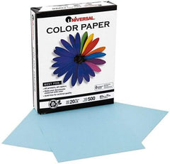 UNIVERSAL - 8-1/2" x 11" Blue Copy Paper - Use with Laser Printers, Copiers, Offset Presses, Spirit Duplicators - Americas Industrial Supply