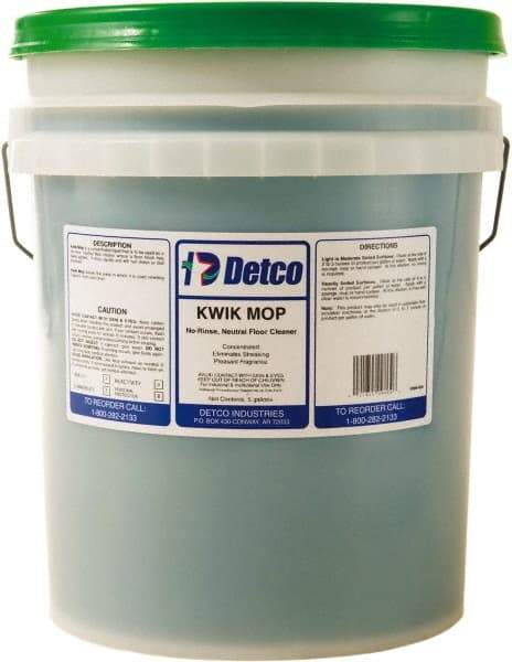 Detco - 5 Gal Pail Cleaner - Use on Resilient Flooring - Americas Industrial Supply