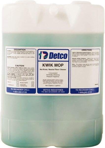 Detco - 5 Gal Container Cleaner - Use on Resilient Flooring - Americas Industrial Supply