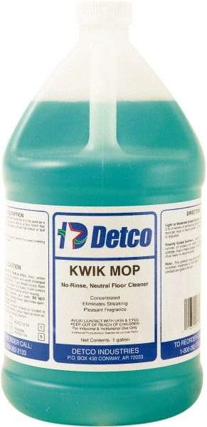 Detco - 1 Gal Bottle Cleaner - Use on Resilient Flooring - Americas Industrial Supply