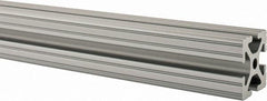 80/20 Inc. - 48 Inches Long x 1-1/2 Inches Wide x 1-1/2 Inches High, T Slotted Aluminum Extrusion - 1.154 Square Inches, Clear Anodized Finish - Americas Industrial Supply