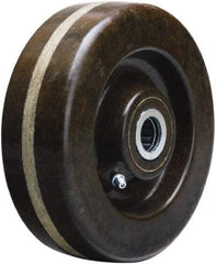 Hamilton - 6 Inch Diameter x 2 Inch Wide, Phenolic Caster Wheel - 1,200 Lb. Capacity, 2-3/16 Inch Hub Length, 3/4 Inch Axle Diameter, Straight Roller Bearing - Americas Industrial Supply