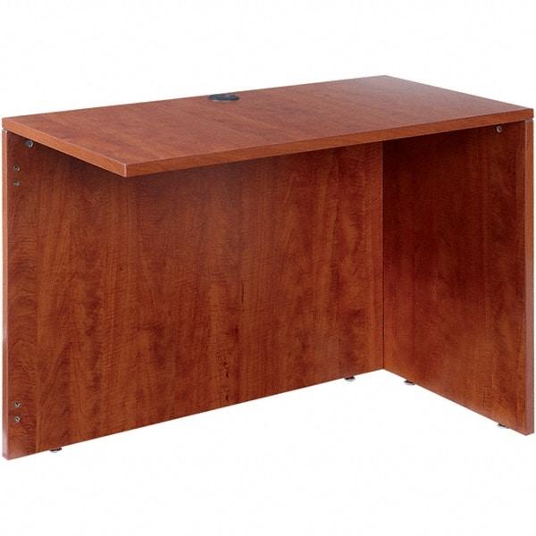 ALERA - Woodgrain Laminate Return/Bridge Shell Desk - 42" Wide x 23-5/8" Deep x 29-5/8" High, Medium Cherry - Americas Industrial Supply