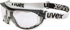 Uvex - Size Universal, Gray Polycarbonate Anti-Fog Lens, Safety Goggles - Indirect Vent, Black/Gray PP/TPE (Thermopoly Elastomer) Frame - Americas Industrial Supply