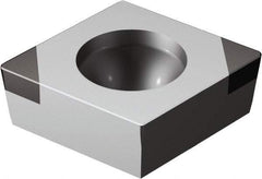 Sandvik Coromant - CCGW21.51 Grade 7025 CBN Turning Insert - Uncoated, 80° Diamond, 1/4" Inscr Circle, 3/32" Thick, 1/64" Corner Radius - Americas Industrial Supply