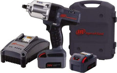 Ingersoll-Rand - 1/2" Drive 20 Volt Pistol Grip Cordless Impact Wrench & Ratchet - 1,900 RPM, 2,300 BPM, 780 Ft/Lb Torque, 2 Lithium-Ion Batteries Included - Americas Industrial Supply