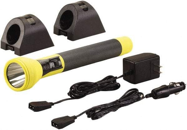 Streamlight - White LED Bulb, 350 Lumens, Industrial/Tactical Flashlight - Yellow Plastic Body, 1 6V NiMH Battery Included - Americas Industrial Supply