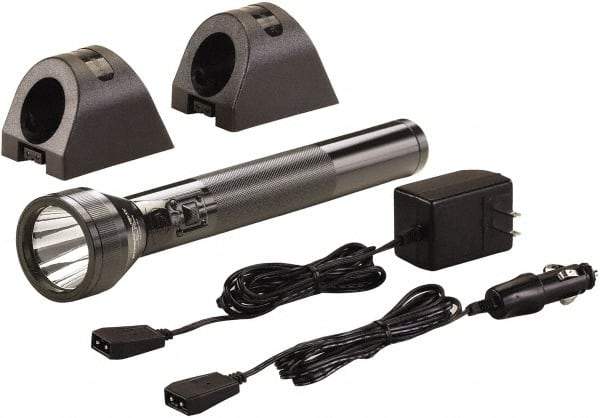 Streamlight - White LED Bulb, 350 Lumens, Industrial/Tactical Flashlight - Black Aluminum Body, 1 6V NiMH Battery Included - Americas Industrial Supply