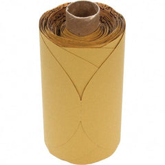 3M - 5" Diam, 240 Grit Aluminum Oxide Adhesive PSA Disc - Very Fine Grade, Gold, Paper Backing, Flexible, Use with Random Orbital Sanders - Americas Industrial Supply