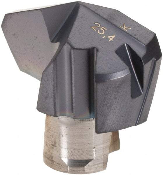 Iscar - Series ICK, 1" Diam Grade IC908 140° Replaceable Drill Tip - Carbide, TiAlN Finish, 25 Seat Size, Through Coolant - Americas Industrial Supply